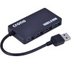 CRONO USB HUB/ 4 porty/ USB 3.0/ černý (U1325)