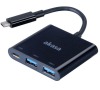 AKASA USB Typ-C HUB / AK-CBCA08-15BK / 1x USB Typ-C / 2x USB 3.0 / 15 cm