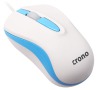 CRONO myš CM642/ optická/ drátová/ 1000 dpi/ USB/ modro-bílá