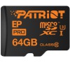 PATRIOT EP Pro 64GB Micro SDXC Card / Class 10 + adaptér