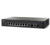 Cisco switch SF302-08MPP, 8x10/100+2GE/SFP, WebView, PoE+, SNMP