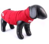 Zimní bunda Doodlebone Combi-Puffer červená/šedá - velikost M