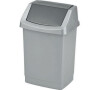 odpadkový koš CLICK-IT 50L stříbrný CURVER