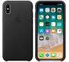 Apple iPhone X Leather Case - Black (MQTD2ZM/A)