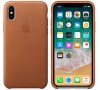 Apple iPhone X Leather Case - Saddle Brown (MQTA2ZM/A)