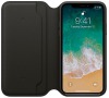 Apple iPhone X Leather Folio - Black (MQRV2ZM/A)