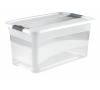 Keeeper Transparetní úložný box cornelia, bílý 83L