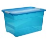 Keeeper Transparetní úložný box cornelia, modrý 52L