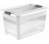 Keeeper Transparetní úložný box cornelia, bílý 52L