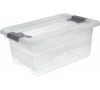 Keeeper Transparetní úložný box cornelia, bílý 4L