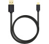 AXAGON HQ Kabel Micro USB, 2A, černý, 2 m (BUMM-AM20QB)