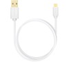 AXAGON HQ Kabel Micro USB, 2A, bílý, 0.2 m (BUMM-AM02QW)