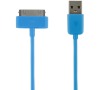 4World Datový kabel 30pin iPhone/iPad 1.0m Blue (07934-OEM)