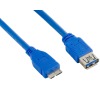 4World Kabel USB 3.0 AF-Micro BM 1.8m Blue