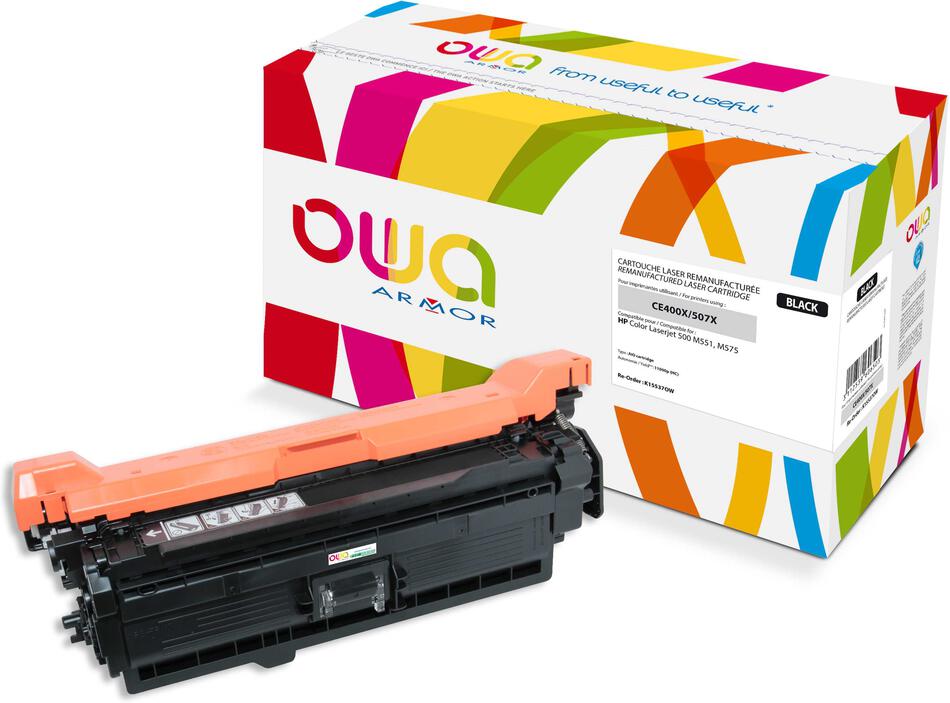 OWA ARMOR toner kompatibilní s HP CE400X, 11000st, černá/black (K15537OW)