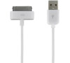 4World Kabel USB 2.0 pro iPad/iPhone/iPod 1m bílý (07933-OEM)
