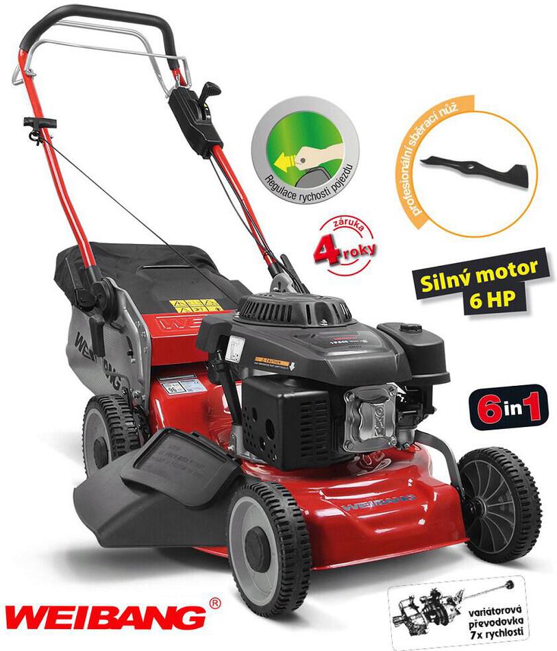 Benzínová sekačka Weibang WB 456 SCV 6in1