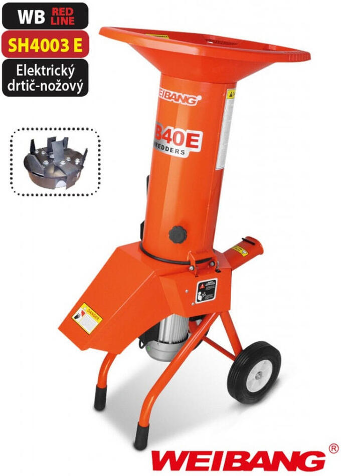 Zahradní drtič Weibang WB SH 4003E