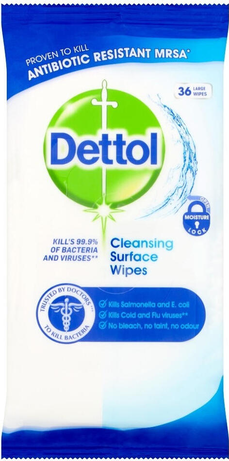 Antibakteriální ubrousky Dettol 36 ks (na povrchy)