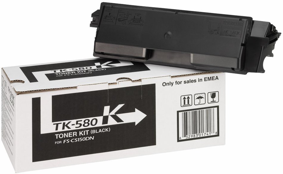 Kyocera toner TK-580K/ FS-C5150DN/ 3 500 stran/ Černý