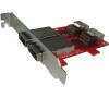 Kouwell ST-187 PCI-E Konvertor miniSAS na SAS/ Včetně Low profile