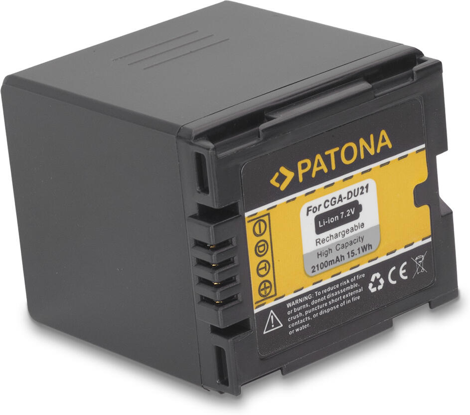 PATONA baterie pro digitální kameru Panasonic CGA-DU21 2100mAh (PT1046)