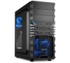 Sharkoon skříň VG4-W / Middle Tower / 2x USB3.0 / 2x USB2.0 / průhledná bočnice / černá