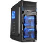 Sharkoon skříň VG5-W / Middle Tower / 2x USB3.0 / průhledná bočnice / černá