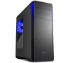 Sharkoon skříň BW9000-W / Middle Tower / 2x USB3.0 / 2x USB2.0 / průhledná bočnice / černá