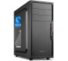 Sharkoon skříň VS4-W / Middle Tower / 2x USB3.0 / průhledná bočnice / černá