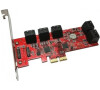 Kouwell PE-129 / PCI-E řadič / 10x SATA / Low profile