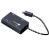 CONNECT IT micro USB OTG čtečka + USB hub (CI-198)