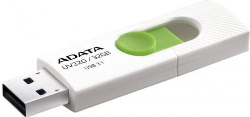 ADATA flash disk 32GB  UV320 USB 3.1 bílo-zelený (AUV320-32G-RWHGN)