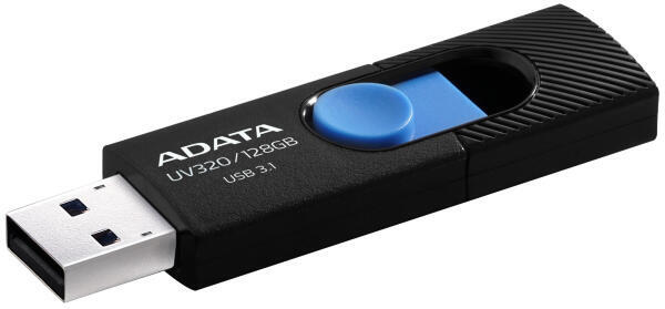ADATA flash disk 128GB  UV320 USB 3.1 černo-modrý (AUV320-128G-RBKBL)