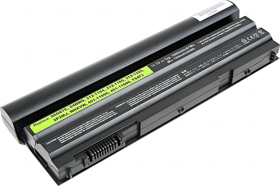 Baterie T6 POWER Dell Latitude E6420, E6430, E6520, E6530, E5420, E5430, 7800mAh, 87Wh, 9cell (NBDE0132)