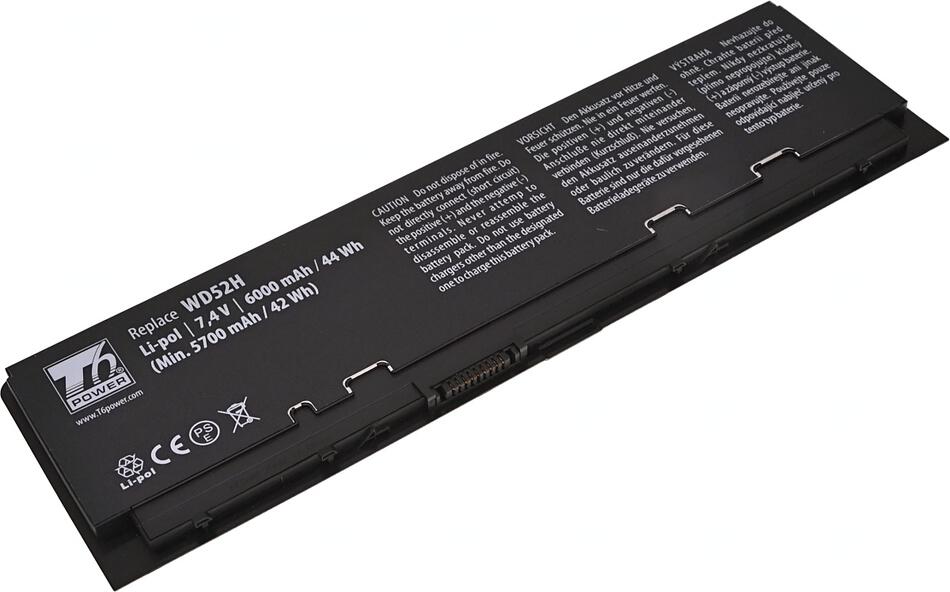 Baterie T6 POWER pro Dell Latitude E7240, E7250, 6000mAh, 44Wh, 4cell, Li-pol (NBDE0146)