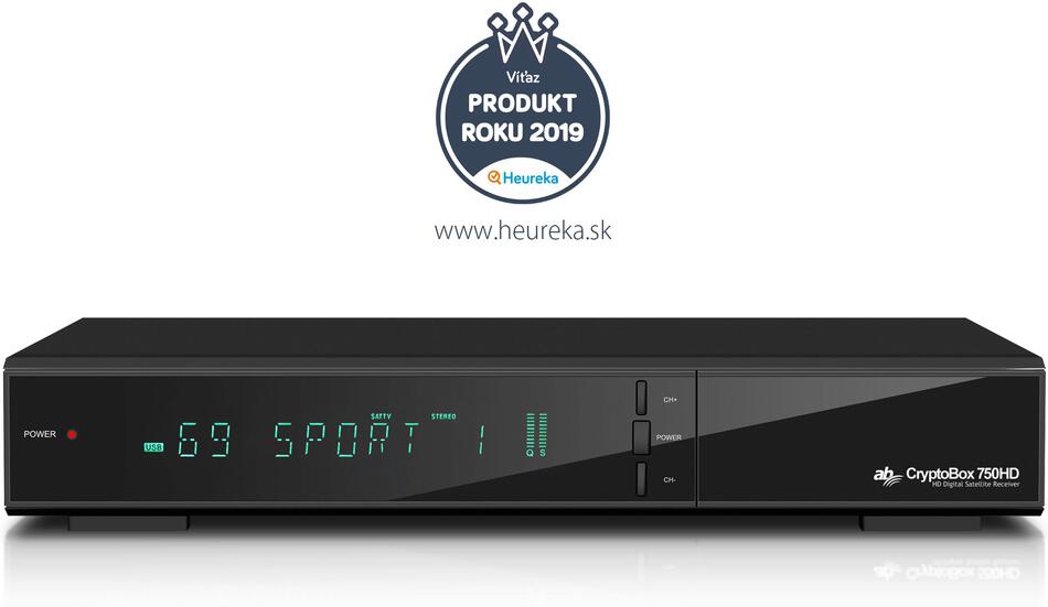 Satelitní přijímač AB-COM CRYPTOBOX 750HD (AB CR750HD)