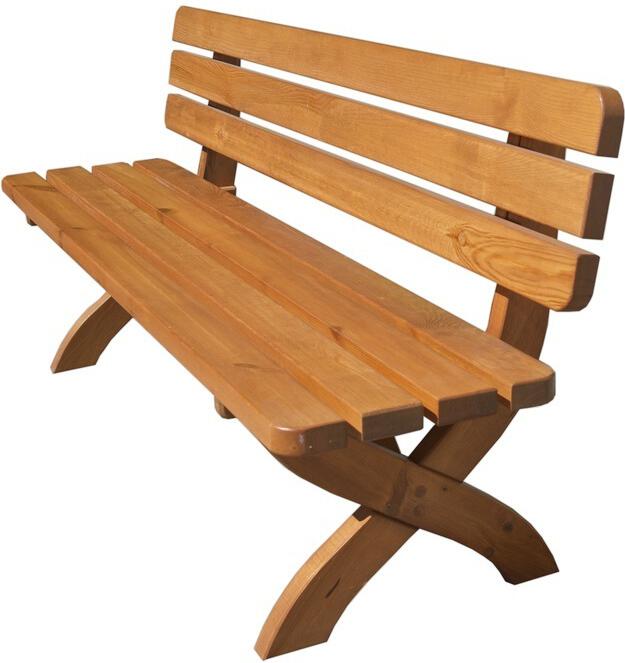 Zahradní lavice ROJA STRONG MASIV, dřevěná, 180 cm