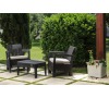TARIFA BALCONY set - hnědá+šedohnědé pod. Allibert