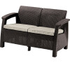 KETER CORFU LOVE SEAT - hnědá