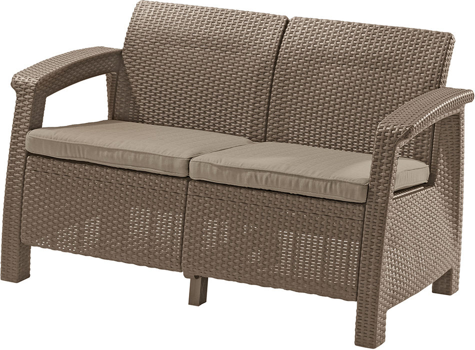 Zahradní nábytek Keter Corfu love seat dvousedačka cappucccino