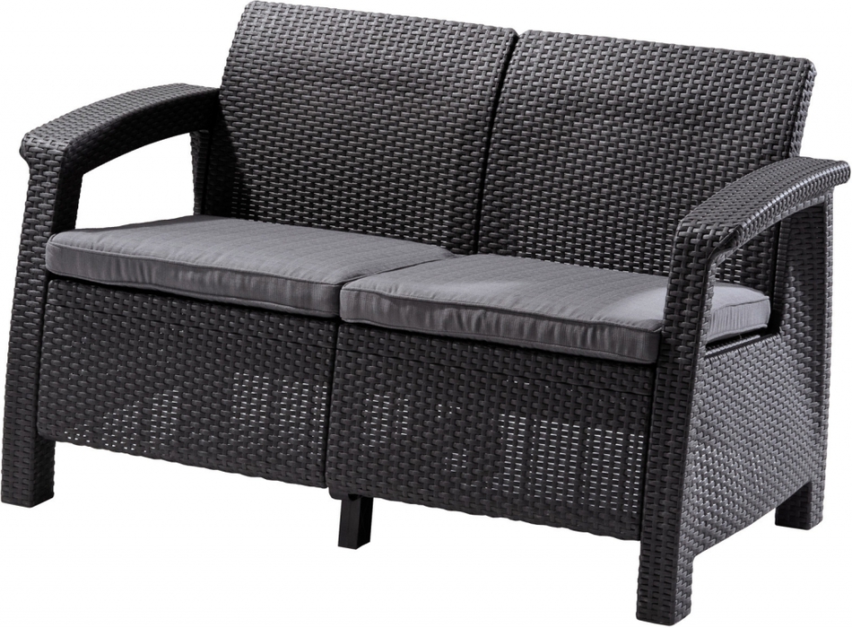 KETER CORFU LOVE SEAT - grafit