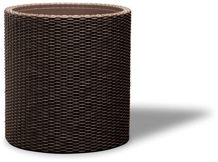 Květináč Keter Cylinder M Brown