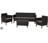 SALEMO 3 seater - hnědá Keter