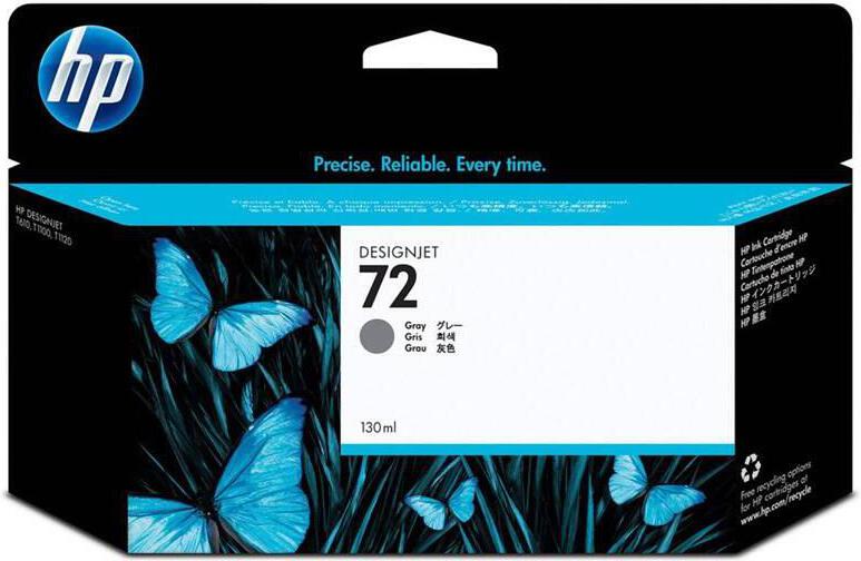 HP Inc. HP 72 Grey DJ Ink Cart, 130 ml, C9374A