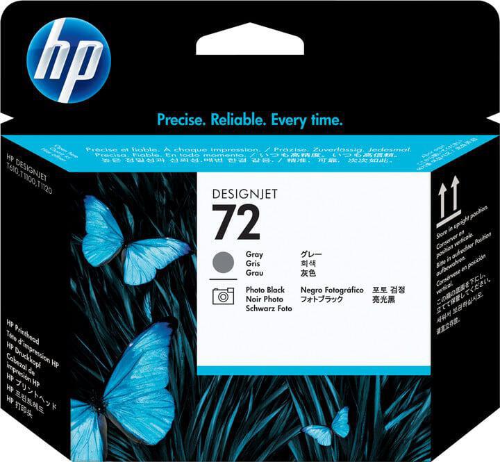 HP Inc. HP 72 Black photografic + Grey DJ Printhead, C9380A