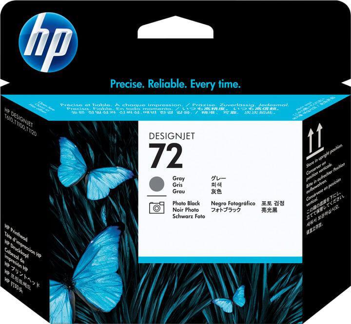 Inkoustová náplň HP No. 72 originální - černá/šedá