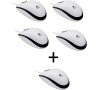 BUNDLE 4+1 zdarma Logitech M100 optická, bílá, USB