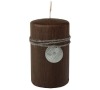 Svíčka PILLAR CANDLES O 70 mm, hnědá PAP STAR