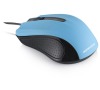 Modecom MC-M9 drátová optická myš, 3 tlačítka, 1000 DPI, USB, černá/modrá (M-MC-00M9-140)